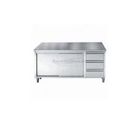 Armoire de Travail Inox Avec Tiroir - Gamme 700 - - 1600x700Coulissante+tiroir