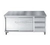 Armoire de Travail Inox Avec Tiroir - Gamme 700 - Combisteel - 2000x700Coulissante+tiroir inox G