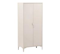 Paris Prix – Armoire Piring Design 2 portes 85 cm Beige
