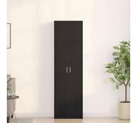 Armoire design élégant avec 5 étagères | Matériau composite en bois | Aspect chêne noir | 55 x 25 x 189 cm | Usage intérieur uniquement. Modèle 3334009