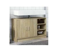 vidaXL Armoire d'évier Chêne Sonoma - Bois d'ingénierie 90×29×55 cm