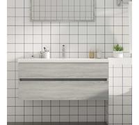 vidaXL Armoire de lavabo Sonoma gris 41×38,5×45 cm Bois d'ingénierie