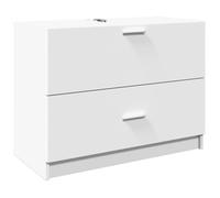 Armoire d'évier - vidaXL - bois d'ingénierie - blanc - 1 tiroir - 1 compartiment - 78 x 37 x 59 cm 208ufr76s