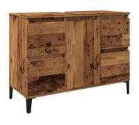 Armoire d'évier vieux bois 80x33x60 cm bois d'ingénierie