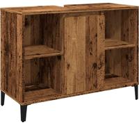 Armoire d'évier vieux bois 80x33x60 cm bois d'ingénierie