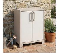 Armoire d'Extérieur Grimsby Dmora en Plastique Sable Marron 44x80x100h cm