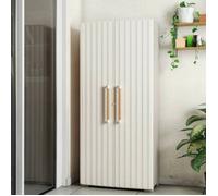 Armoire d'Extérieur Melville Dmora en Plastique Sable Marron 45x80x180h cm