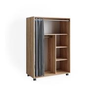 Armoire Doros, 100x146.6cm ouvert sur roulettes, Sonoma, Vicco 40637