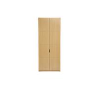 Armoire dressing avec 2 penderies finition bois chêne L90 cm GARENCE