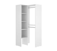 Pegane Armoire d'angle - Blanc