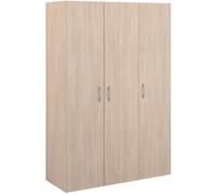 Armoire - EASY LIFE - Décor Chêne clair - 3 portes battantes - L120,2 x H180 x P49,7cm - PARISOT EASY LIFE