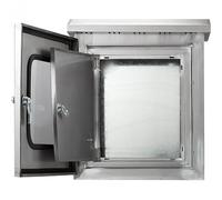 Armoire Electrique en Acier Inoxydable 304, Coffret Electrique, Boite de Derivation Etanche Exterieur, IP54, Porte à Double Paroi, avec Fenêtre d'Inspection(30x25x40cm/12x10x16in)