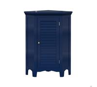 Armoire - Elegant Home Fashions - de Coin Sur Pied Bleu Marine Lamelles - rangement pratique - design moderne - bois durable