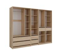 Armoire Elmo 100x200cm Lot de 3 Sonoma Sonoma Vicco 61353