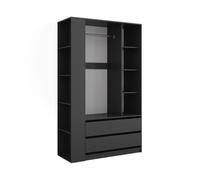Vicco Armoire Elmo, Anthracite, 50x200cm Lot de 2pour Un Rangement Flexible des vêtements Les Plus Divers
