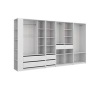 Armoire Vicco Elmo Blanc 50x200cm Lot de 5, Model 61358