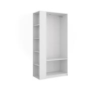 armoire Vicco Elmo Blanc 80x200cm Lot de 2, Model 61348