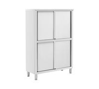 Armoire en acier inoxydable - 1 200 x 500 x 1 800 mm - 4 étagères - jusqu'à 200 kg - Royal Catering