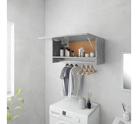 Armoire en béton gris, dimensions 70x32,5x35 cm. Armoire pour enfants. Meuble de chambre. Armoire pour chambre. Armoire pour chambre d'enfant. Fabriquée en bois composite