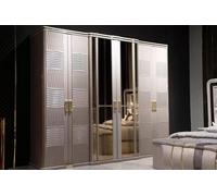 Armoire en bois beige au style moderne et élégant