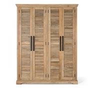 Armoire en Bois de Manguier - Giner y Colomer - 4 Portes - 190x150x50 cm - Produit Assemblé