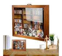 Armoire en bois faite à la main - Rangement de table portable, étagère à livres maison de meubles miniatures | Boîte souvenir décorative, nouveau jouet anti-stress, activité intérieure