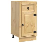 Armoire en pin massif - vidaXL - Miel - 40x46x81,5 cm - Grand espace de stockage - Avec tiroir - Avec étagère