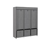 Armoire en tissu - HOMCOM - Pliable - 125x43x162,5 cm - 3 tiroirs - Gris foncé