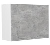 Armoire en verre Vicco R-Line Béton/Blanc 80cm, Model 71445
