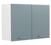 Armoire en verre Vicco R-Line Bleu-gris/Blanc 80cm, Model 71454