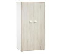 Armoire Enfant | Meuble Rangement Enfant 2 Portes | Smile | 85 x 175 x 56 cm | Fabriqué en France | Babyprice par Sauthon