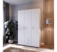 Armoire Forte ECONOBOX de 120 cm, armoire à 3 portes battantes avec 2 tiroirs