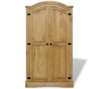 Armoire Garde-robe Pin mexicain - Corona - Gamme Corona 2 portes - Marron