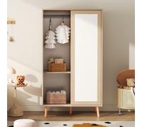 Armoire - Garderobe - Rangement - Armoire coulissante - Armoire de chambre - Compacte, dimensions : 80 x 46 x 141,5 cm