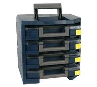 Armoire HandyBoxxserPolypropylène avec 4 valises d'assortiment bleu , 137966