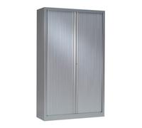 Armoire haute à rideaux monoblocs Eco-conçues 198 x 120 cm aluminium-aluminium