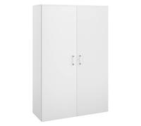 Armoire haute bois H 182 x L 120 cm Ecla décor blanc - Armoires bois - Bruneau