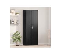 Armoire haute Chêne noir 70x35x180 cm Bois d ingénierie