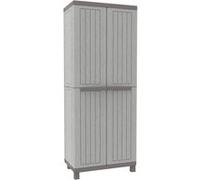 Armoire haute de jardin en résine range-balai terrasse extérieur 3680 G