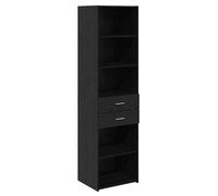 vidaXL Haut Armoire Chêne noir 50 x 42,5 x 185 cm Bois d'ingénierie
