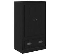 Armoire haute en bois d'ingénierie - vidaXL - Chêne Noir - 60x35.5x103.5 cm - Tiroirs solides - 2 portes