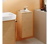 Geberit Renova Plan armoire mi-haute, avec une porte, 33x85x29,7cm, 504.044.PS.1, Couleur: Chêne naturel / structure du bois mélaminé