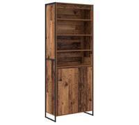 vidaXL Armoires Hautes 2 pcs Bois Ancien 60 x 36 x 300 cm