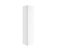 Keuco Edition 11 Art armoire haute 32553310401 40x180x36cm, 2000 -porte, charnières à gauche, avec électricité, laque satinée, verre satiné, blanc