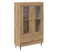 Armoire haute moderne - vidaXL - Chêne artisanal - Bois d'ingénierie - 69,5 x 31 x 115 cm - Avec tiroir - 2 portes