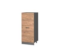 Vicco Armoire Haute R-Line, Chêne doré, 60cm | Grande porte · 3 Tablettes · Pieds réglables en hauteur · 1 Tiroir · Librement combinable