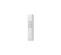 Armoire haute salle de bain colonne étroite de rangement blanc mdf 30x190x25 cm