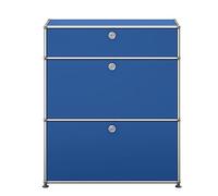 Armoire haute USM Haller M25 à 2 portes - bleu gentiane - DE_QS_M25