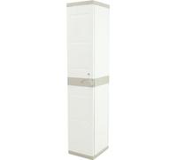 Armoire Haute Vestiaire PLASTIKEN, 1 Porte, 35cm Largeur, 180cm Hauteur, Blanc