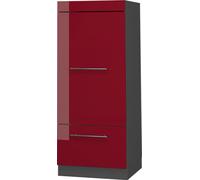 Armoire haute Vicco Fame-Line Rouge bordeaux Haute brillance/Anthracite 60cm, Model 38576